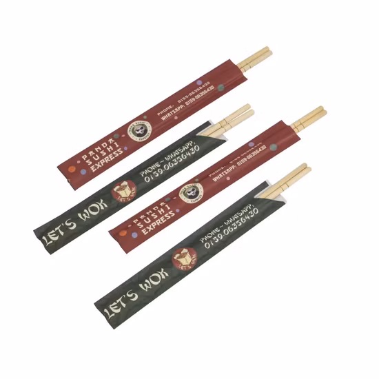 Baguettes jetables rondes en bambou Sushi Baguettes en bambou