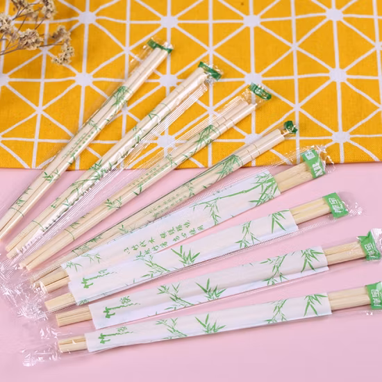Baguettes en bambou emballées individuellement, outils de cuisine, baguettes jetables